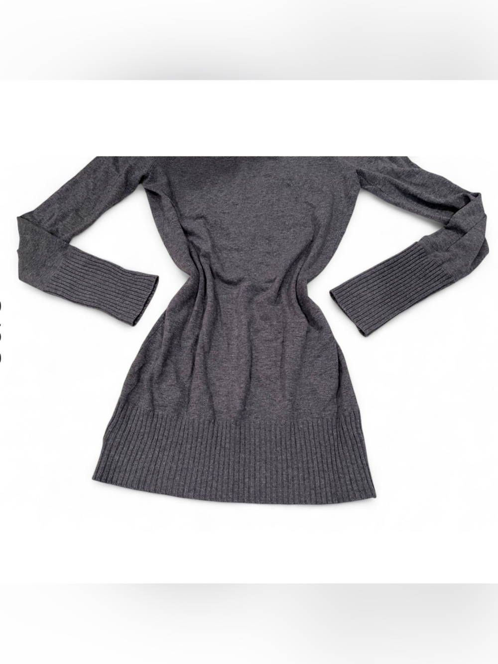 VTG American Eagle Outfitters Size Large Grey V-Neck Long Sleeve Sweater top - Picture 7 of 10